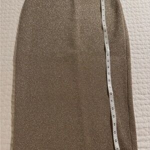 J. Crew Shimmering gold Pencil Skirt